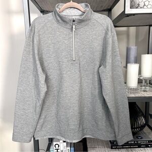 Men’s Tommy Bahama Coasta Beach Reversable Half Zip Sweatshirt Gray Sz L